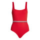 Tommy Hilfiger Γυναικείο ολόσωμο μαγιό Global Stripe Square Neck One-Piece